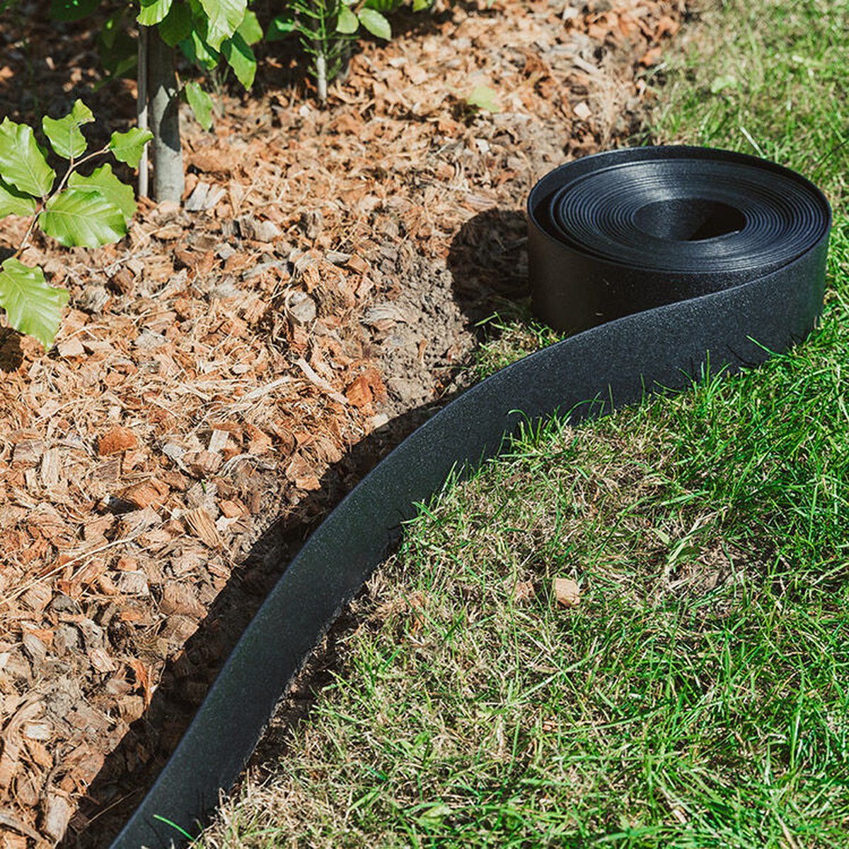 Rori - Border op Rol - Tuinafboording 10 m - 8 cm Hoog - Zwart