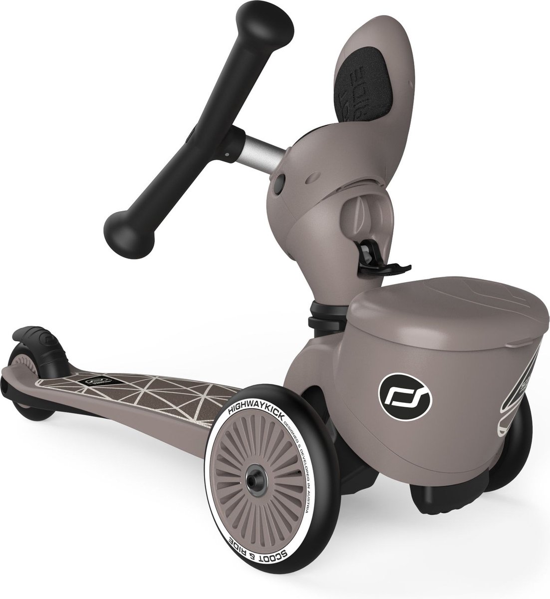 Scoot & Ride Highwaykick 1 - Steel - Scooter with seat