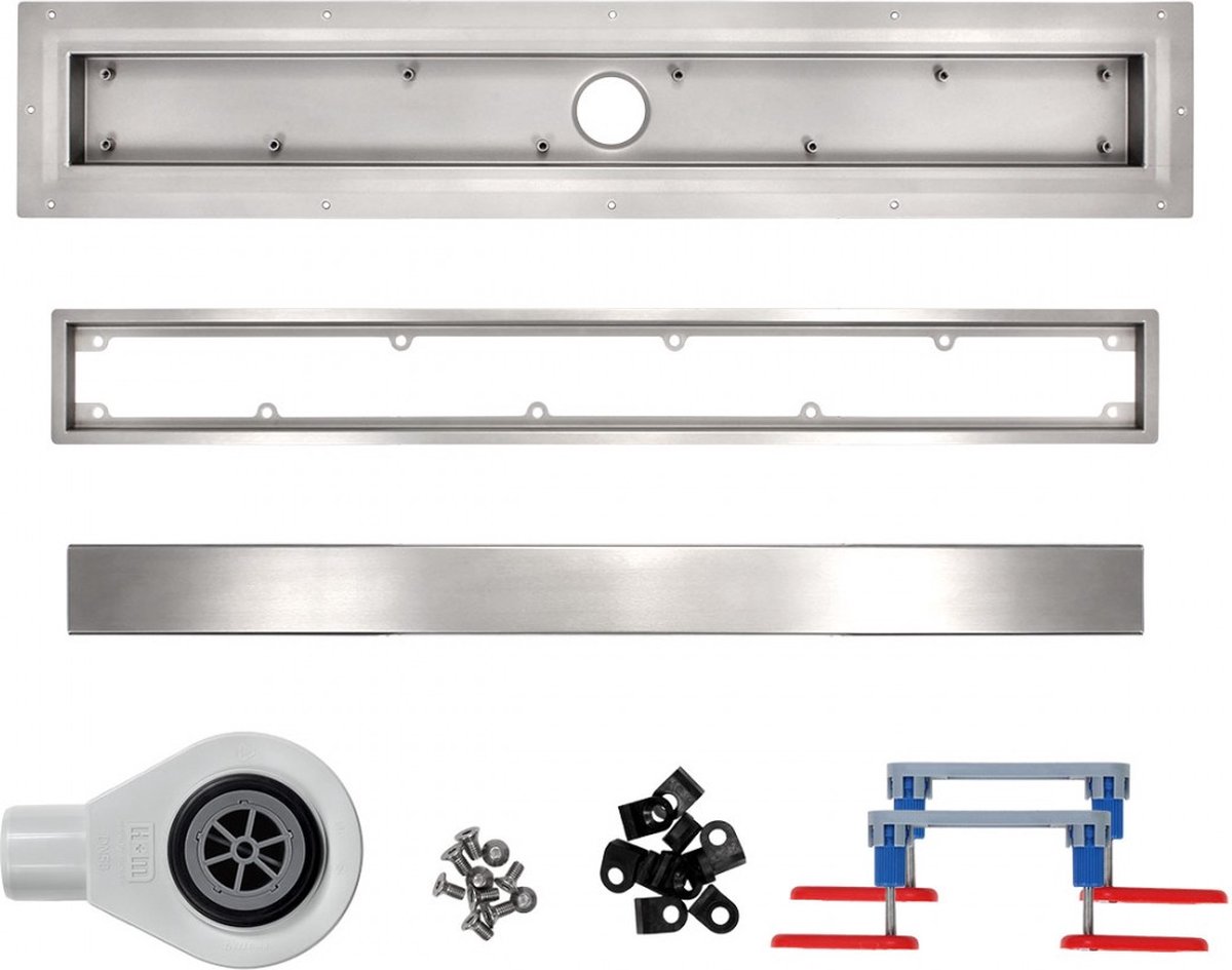 Douchegoot voor vinylvloer 120 cm Wiper VinylFloor Ponente complete set