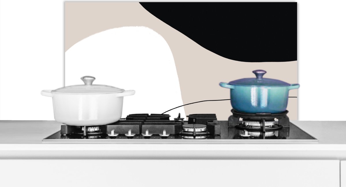 Spatscherm keuken - Abstract - Design - Vormen - Keuken - 80x40 cm - Achterwand keuken - Spatscherm