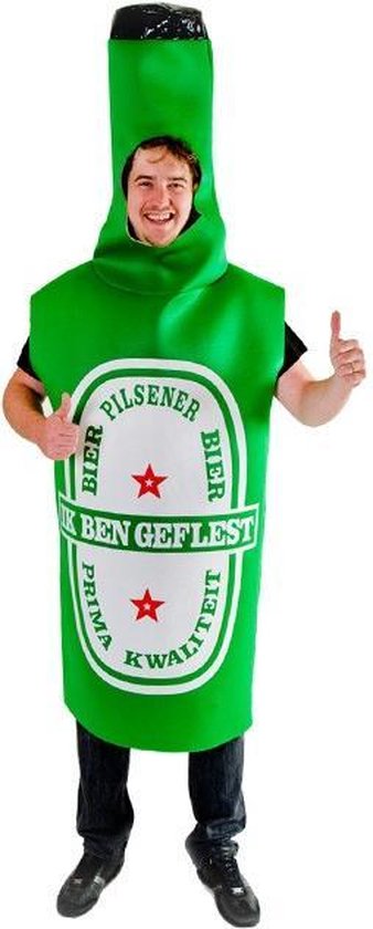 Microprocessor Janice cel Bierfles pak foam kostuum groen - one size - bierpak schuim fles groene  Heineken... | bol.com