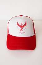 Pokémon Go pet Valor - truckerscap - rood wit - one size verstelbaar