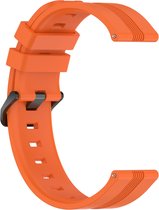 Siliconen bandje - geschikt voor Huawei Watch GT 2 42 mm / GT 3 42 mm / GT 3 Active 42 mm / GT 3 Pro 43 mm / GT 3 Elegant - oranje