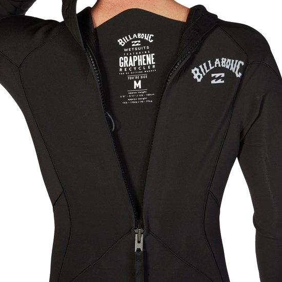 2024 Billabong Heren Absolute 4/3mm Rug Ritssluiting Wetsuit ABYW10019