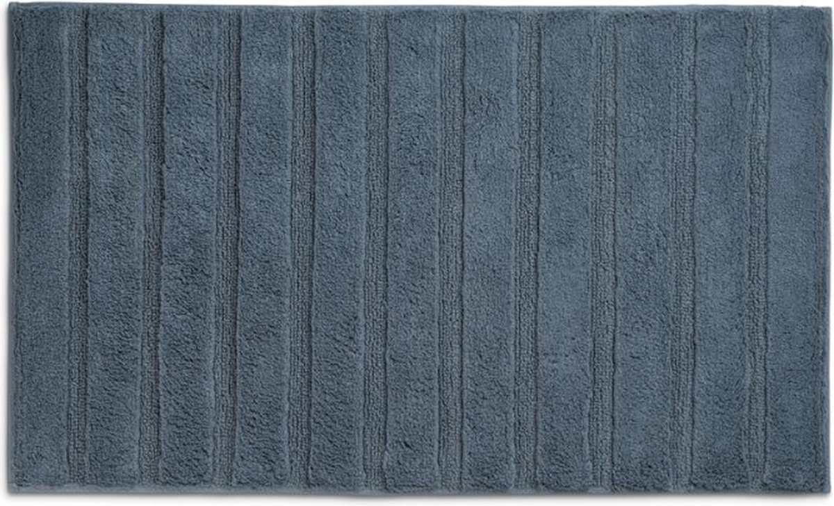 Badmat, 100 x 60 cm, Katoen, Rook Blauw - Kela | Megan