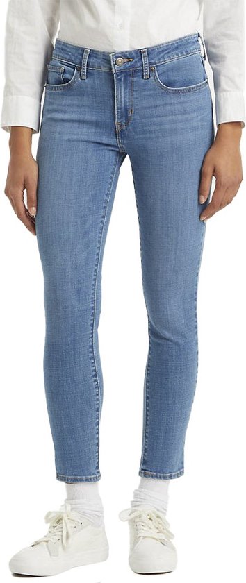 Levi's 711 Skinny Jeans - Dames - Z7246 Medium Indigo Worn In - W25 X L28 |  bol.com