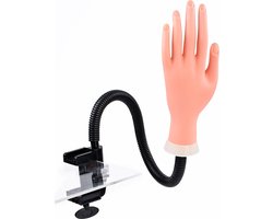 Oefenhand voor Nagels - Nailtrainer Nagel Oefenhand - Nagelstyliste - Nep Hand voor Nagels - Oefen Nagels - Nail Trainer - Nagellak Oefenhand - Makkelijk Schoonmaken & Met Tafelklem