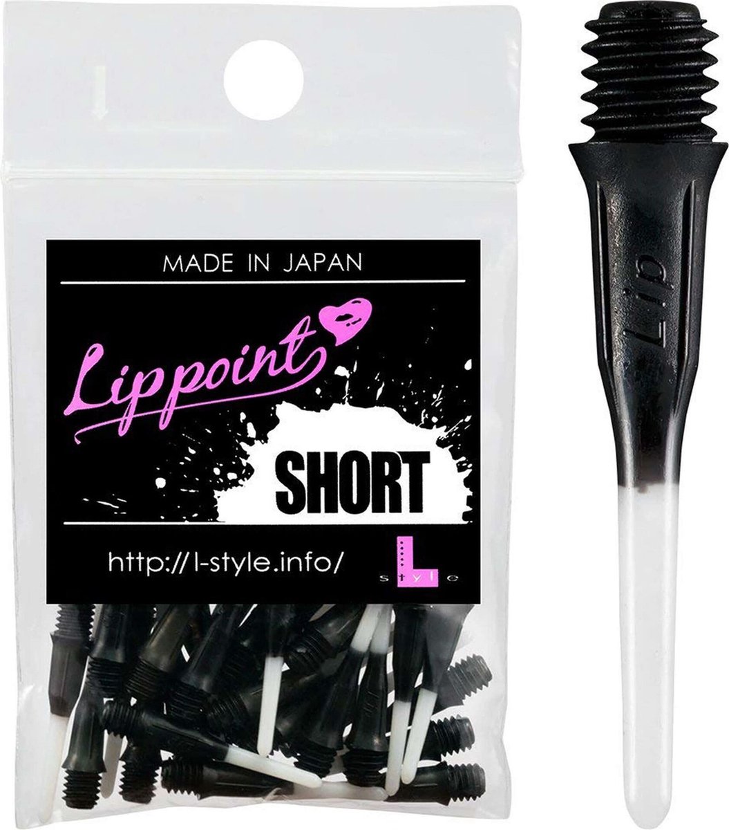 L-Style Short Lip 2-Tone Black - Soft Tips