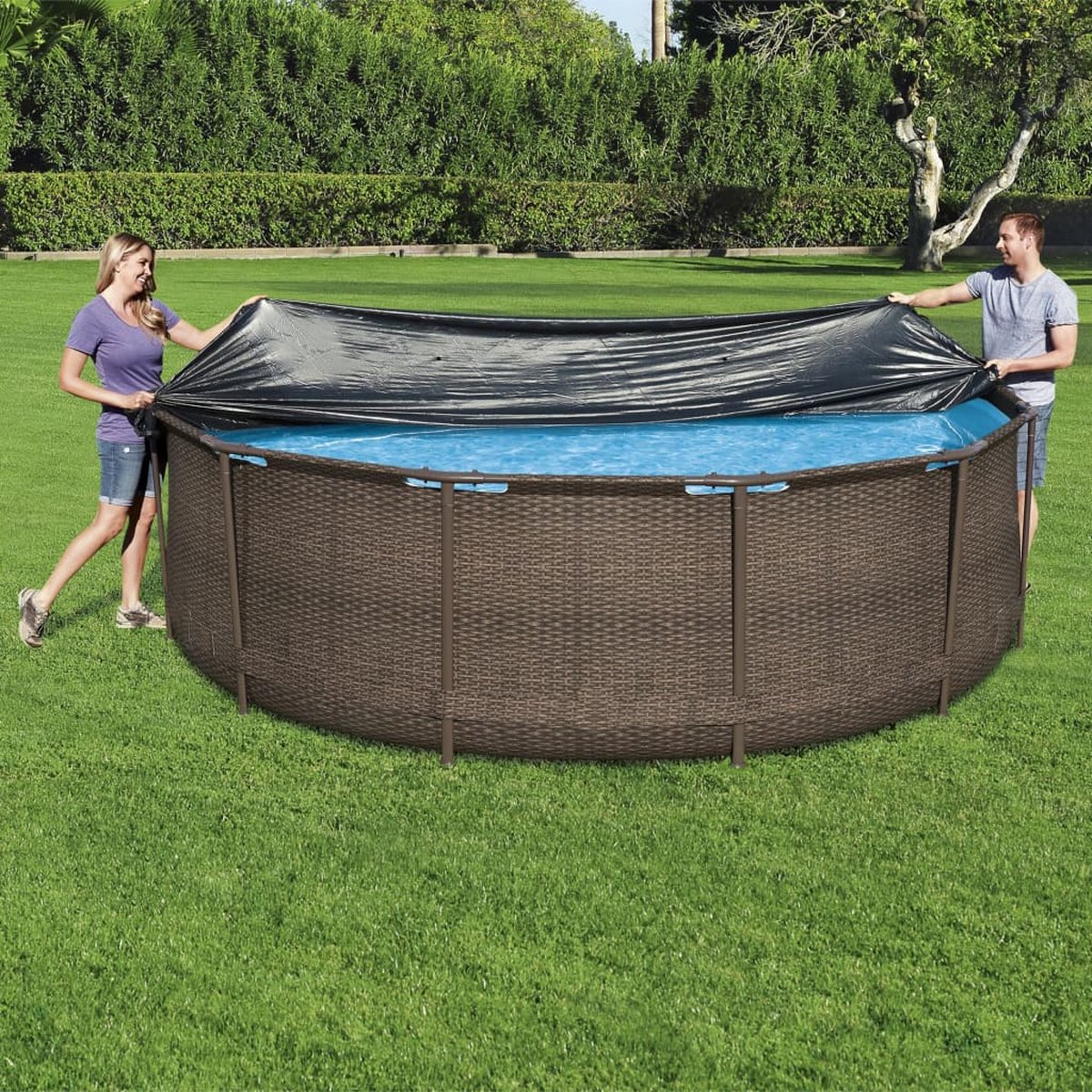 Bestway Bâche de piscine - Circonférence 366 cm