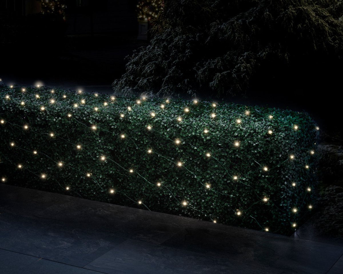 Lumineo Kerstlampjes - warm wit - 96 lampjes - 100 x 130 cm - Lumineo