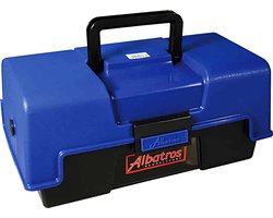 foto van Albatros Viskoffer - Met 2 Laden - 36 x 18 x 17 cm - Blauw