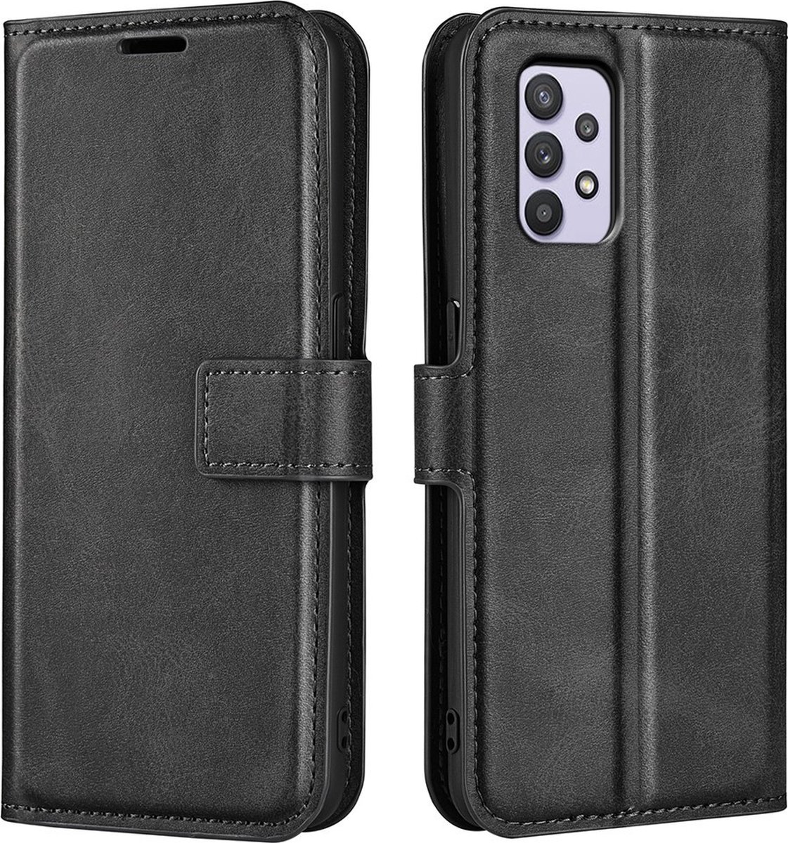 Coverup Hoesje - Geschikt voor Samsung Galaxy A53 Hoesje - Coverup Deluxe Book Case - Zwart