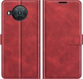 Coverup Deluxe Book Case - Geschikt voor Nokia X10 / X20 Hoesje - Rood