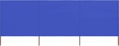 vidaXL-Windscherm-3-panelen-400x80-cm-stof-azuurblauw