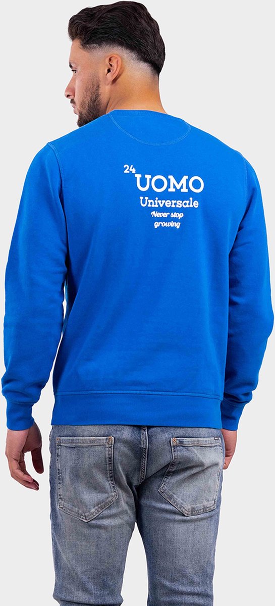 24 Uomo Universale Sweater Heren Kobalt Blauw - Maat: XL