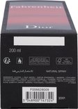 Verpakking van Dior Fahrenheit Eau de Toilette 200ml.