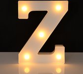 Lettre lumineuse Z - 22 cm - Wit - LED