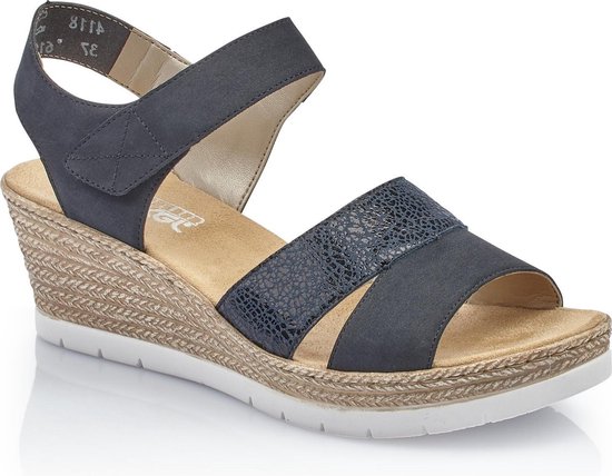 Rieker Dames 619B5-14 - blauw | bol.com