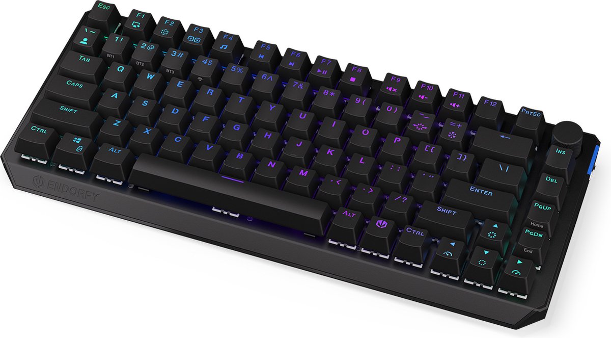 Endorfy Thock 75% Draadloos Kailh Red Switch RGB Engels Mechanisch Gamingtoetsenbord (EY5A073)