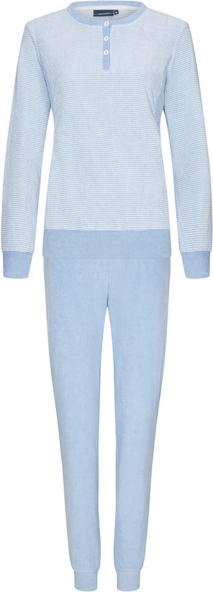 Pastunette - Dames Pyjama set Nellie - Blauw - Badstof - Maat 36