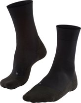 FALKE GO2 golf sokken anti blaren, medium padding katoen sportsokken heren zwart - Maat 44-45