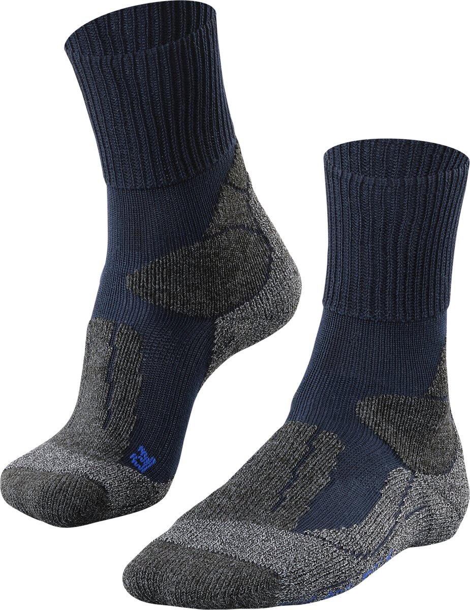FALKE TK1 Cool anti-blaar dik lyocell functioneel materiaal wandelsokken heren blauw - maat 44-45