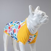 Lindo Dogs - Hondenshirt - Hondenkleding - Tshirt voor honden - Art - Geel - Maat 1