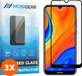 Mobigear Screenprotector geschikt voor Huawei Y6s Glazen | Mobigear Premium Screenprotector - Case Friendly - Zwart (3-Pack)