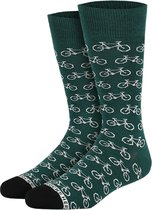 Bike Green Sokken - Unisex Maat 41-46