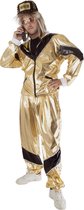Funny Fashion - Grappig & Fout Kostuum - Wout Fout Goud - Man - Zwart, Goud - Maat 56-58 - Carnavalskleding - Verkleedkleding