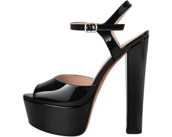 Dames Sandalen - Hoge Hakken - Feestelijk Gelegenheid - Plateau Blokhak - 5 cm Hakhoogte