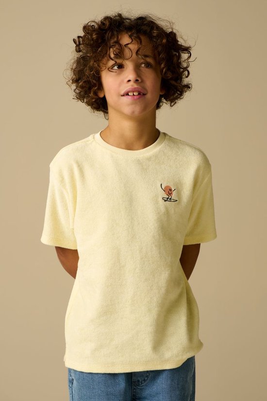 Geel Badstof T-shirt