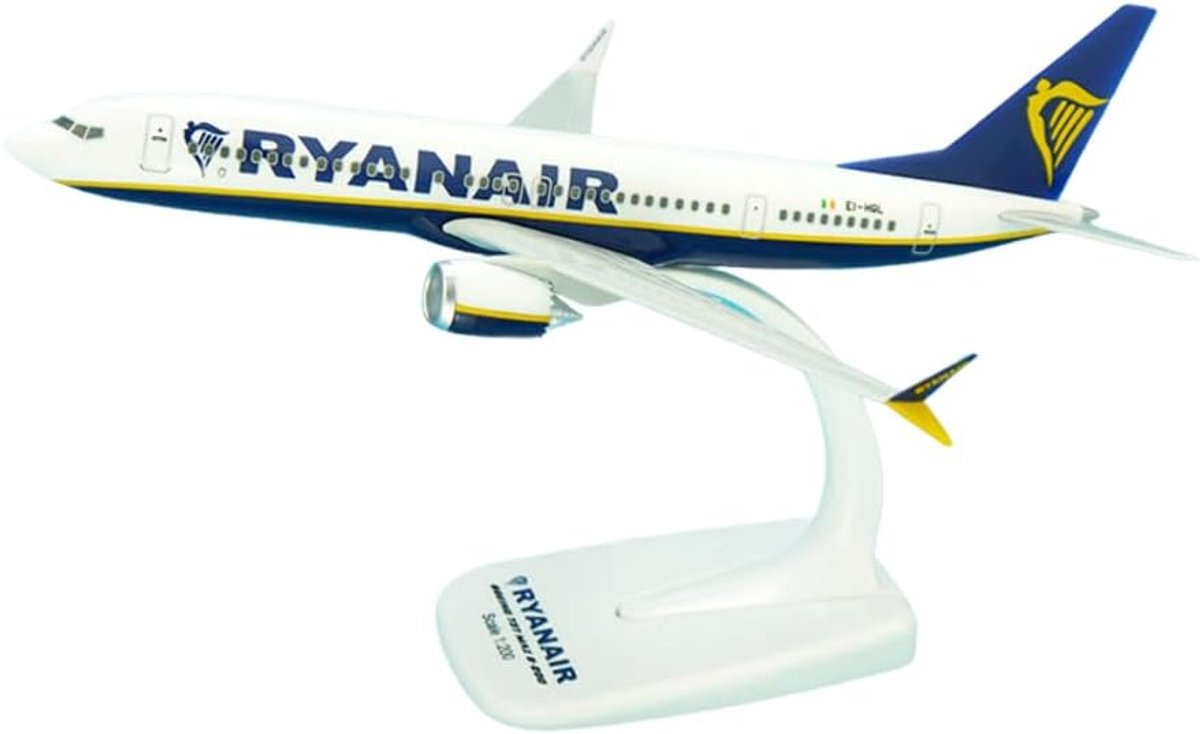 Boeing 737 MAX 8-200 Modelvliegtuig 20 cm Snap-Fit Inclusief Standaard
