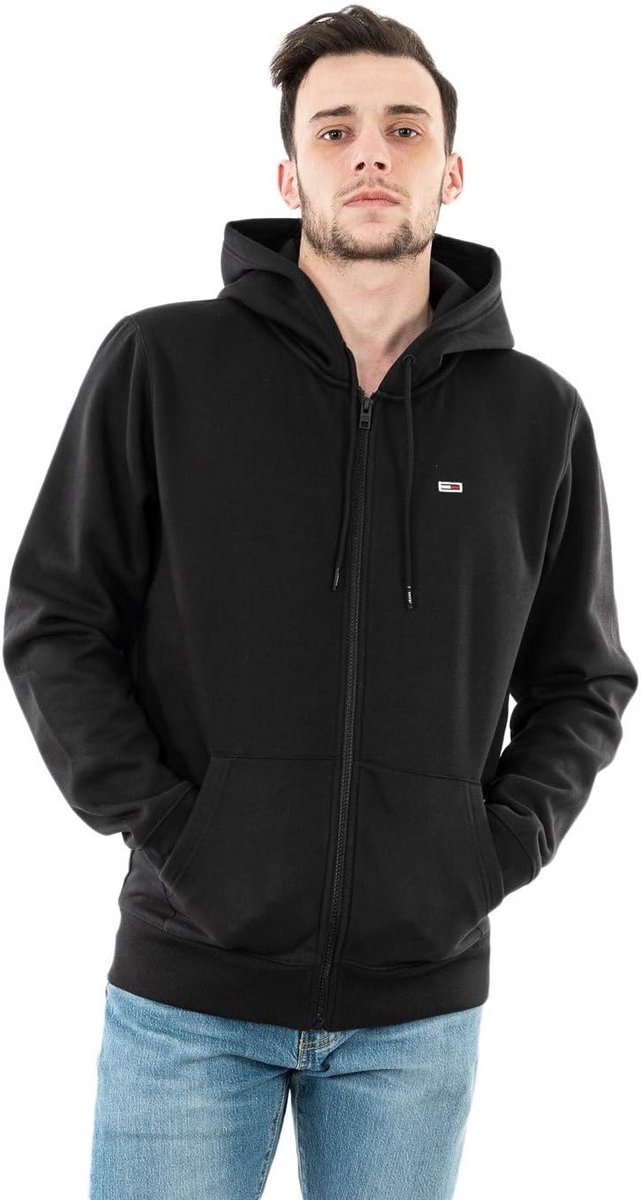 Zwaargewicht Hoodie - Rits Hoodie - Casual Kleding - Zacht Fleece Materiaal - XXL - Zwart