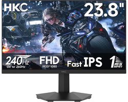 Gaming Monitor - Full HD Scherm - Snelle Games - 240 Hz Snel IPS - 24 Inch - Zwart