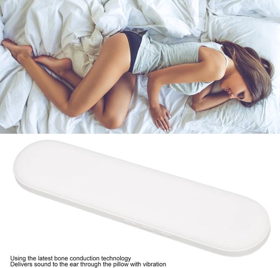 Pillow Speaker met Timer en Stereo Bass voor Slapen en Meditatie (Wit) van Merkloos — afbeelding 4