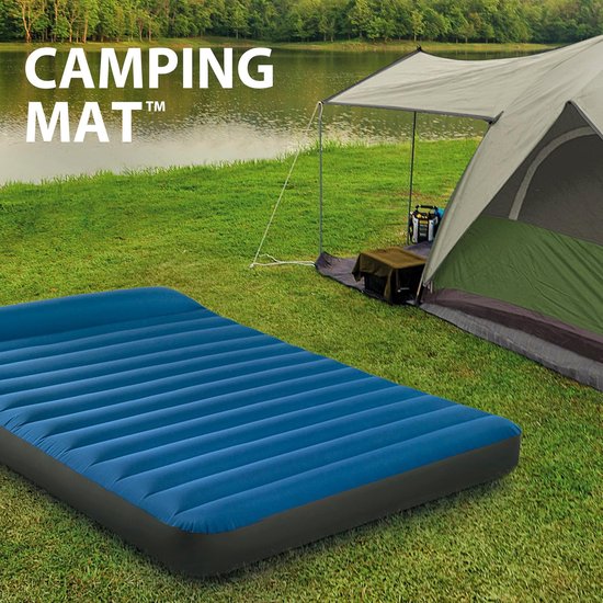 Luchtbed - Kampeer Matras - Outdoor Slapen - Ingebouwde Hoofdsteun - 137x192x22cm van Merkloos — afbeelding 2