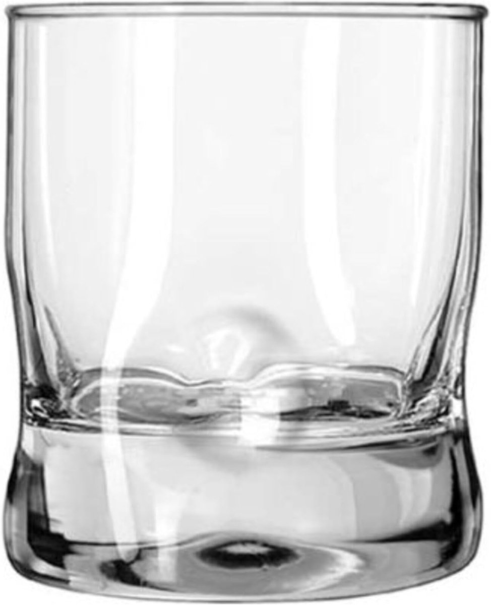 Set van 12 Dubbel Ouderwets Glazen - Robuust en Stijlvol Drinkglas