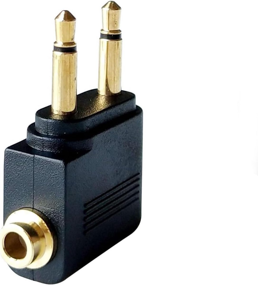 Vliegtuig Hoofdtelefoon Adapter voor Luchtreizen - Dubbele 3.5mm naar 3.5mm