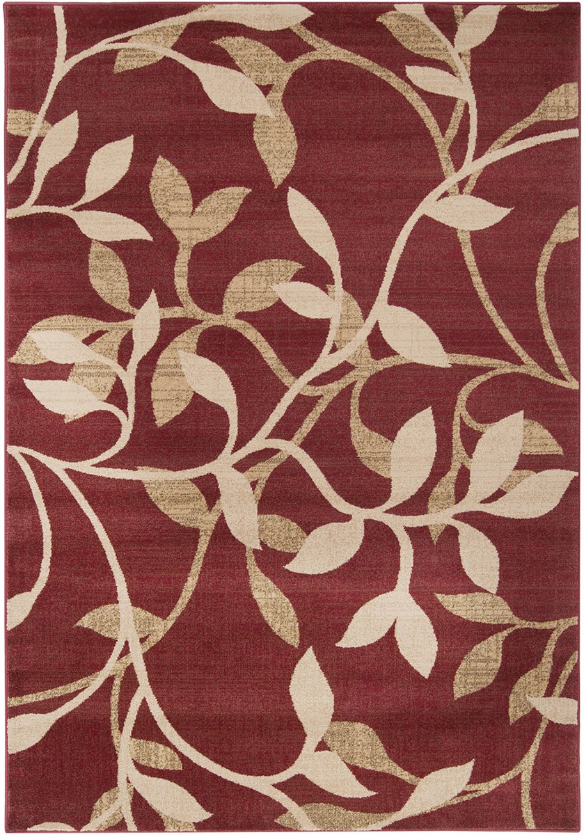 SURYA - BALSAM Traditioneel Boho Tapijt in BordeauxKleur