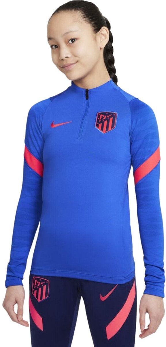 Nike Atletico Madrid Strike Kinder Training Top Cw2178-440 - Kleur Blauw - Maat 147/158