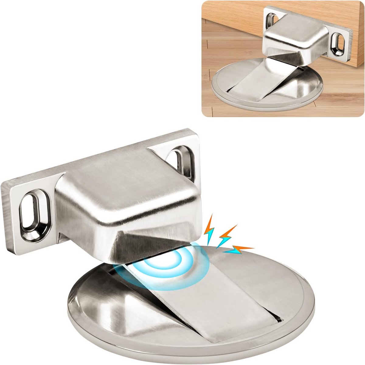 Magnetische Deurstoppers Deurvanger Vloermontage Zelfklevend of Met Schroeven