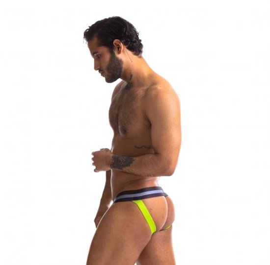 Maillot Sport Fucker - Jockstrap - Zwart/ Vert L