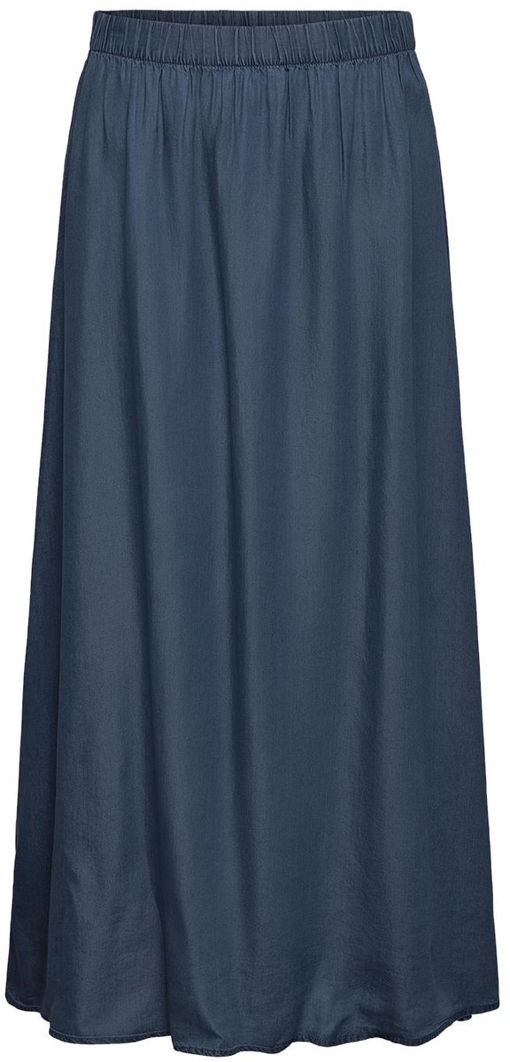 Jacqueline de Yong Rok Jdyjasper Mw Maxi Skirt Wvn Dia 15369401 Dark Blue Denim Dames Maat - L
