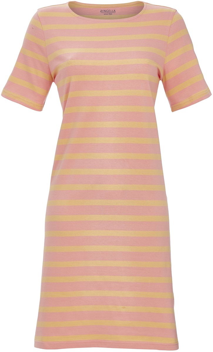 Ringella Katoen gestreept nachthemd roze - Roze - Maat - 40