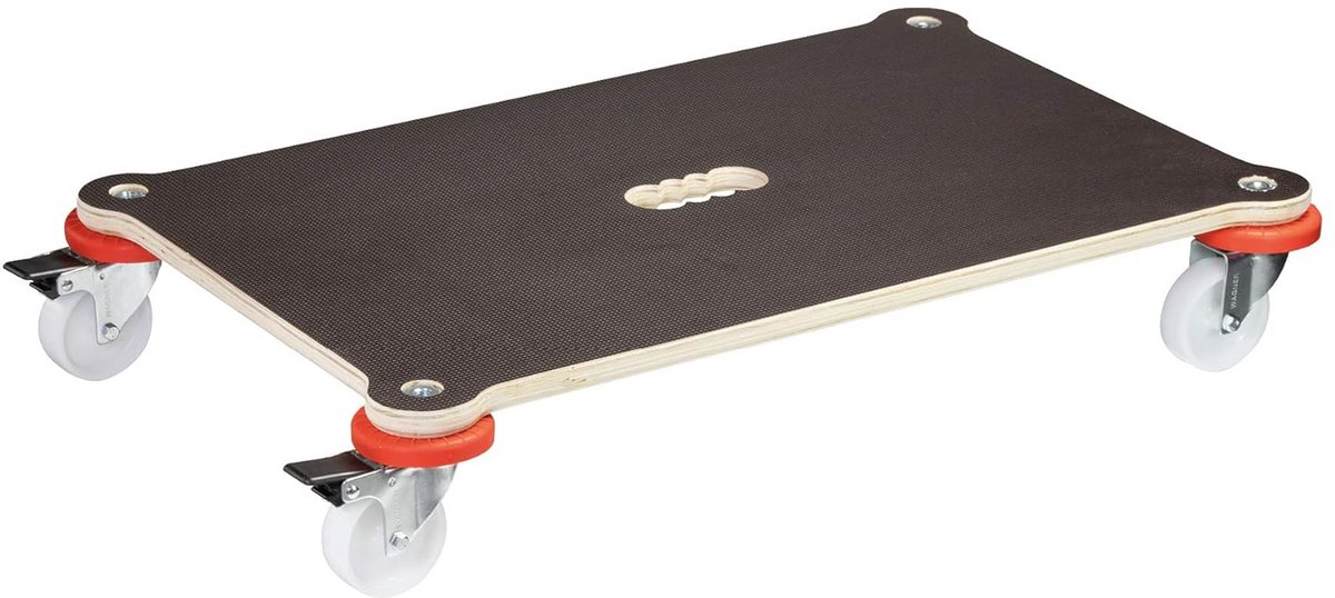 Transport dolly - Verhuisplateau Rolplateau - Zwaar Transport - MaxiGrip Anti-slip - 71 x 44 cm - Natural