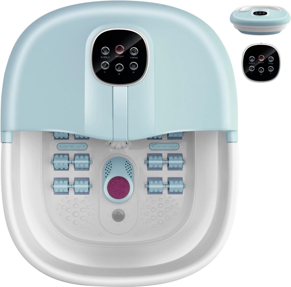 Elektrisch Voetbad met Shiatsu Massage, Verwarmingsfunctie en Opvouwbaar Ontwerp
