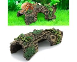 Garnalen Verstopplek voor Aquarium en Terrarium - Hol met Tunnels - Decoratie voor Vissen - Natuurlijke Look (14x6x5,5 cm)