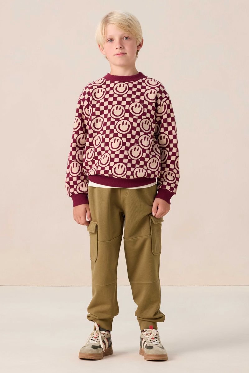 Sissy-Boy - Donkergroene pull on cargo sweat pants