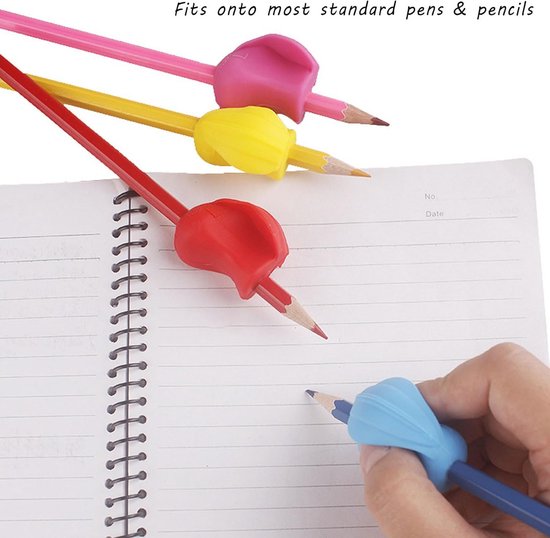 Set Van 7 Ergonomische Potloodgrepen Voor Correcte Houding En set-van-7-ergonomische-potloodgrepen-voor-correcte-houding-en